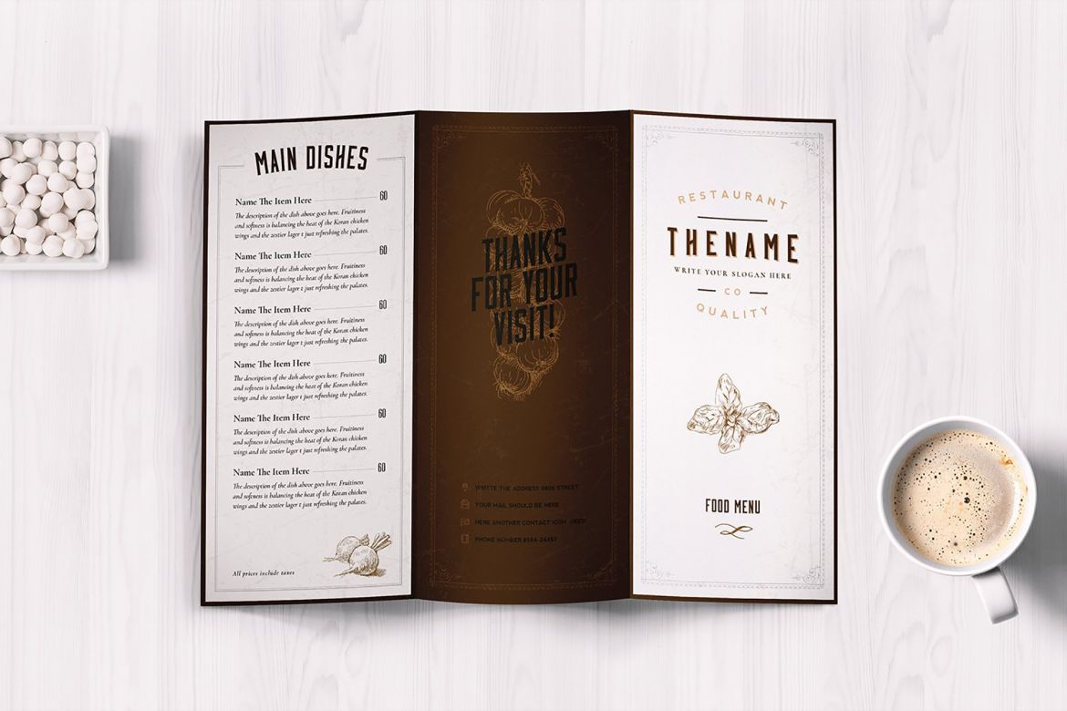 Classy Food Menu 6 Template - view 7