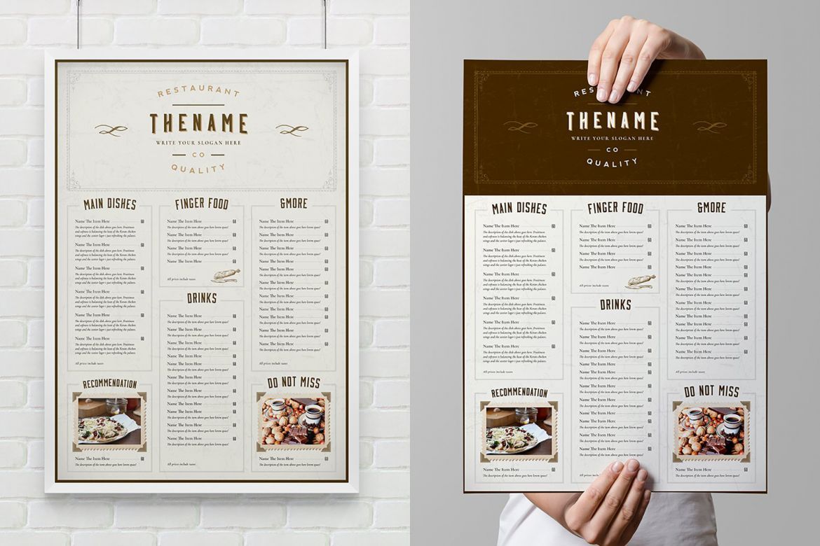 Classy Food Menu 6 Template - view 10