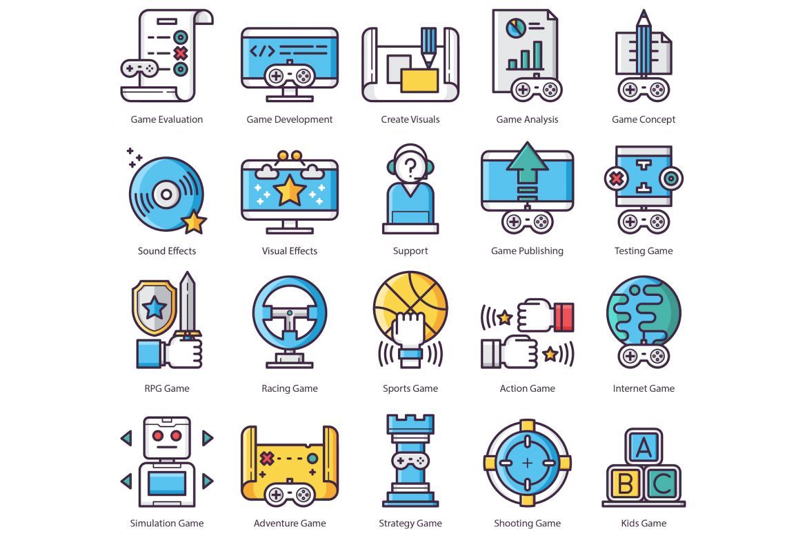 65 Game Design Icons - view 3