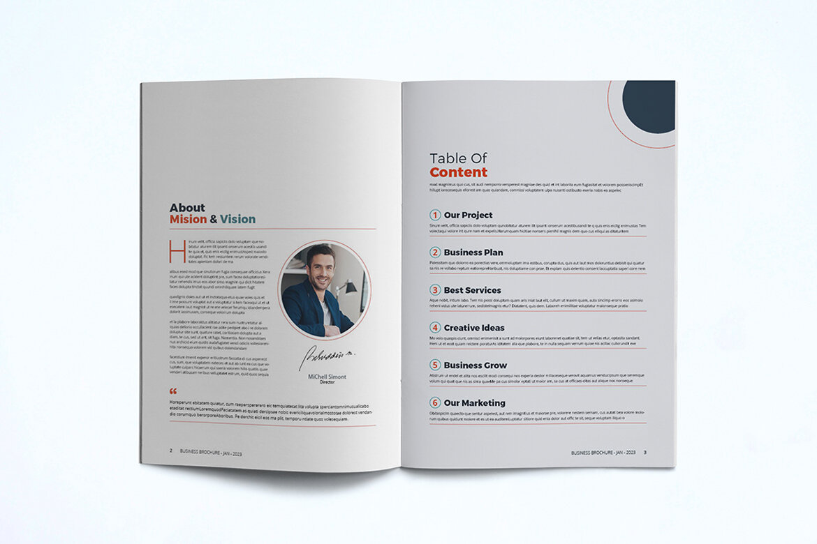 Free Business Brochure Template - view 3