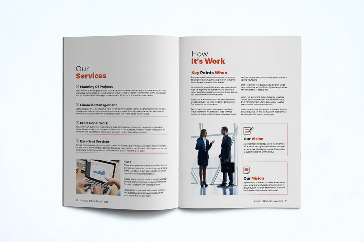 Free Business Brochure Template - view 8