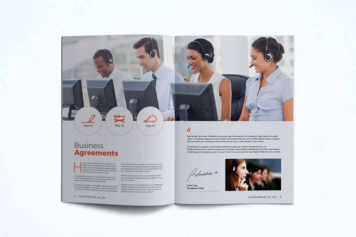 Free Business Brochure Template - view 7