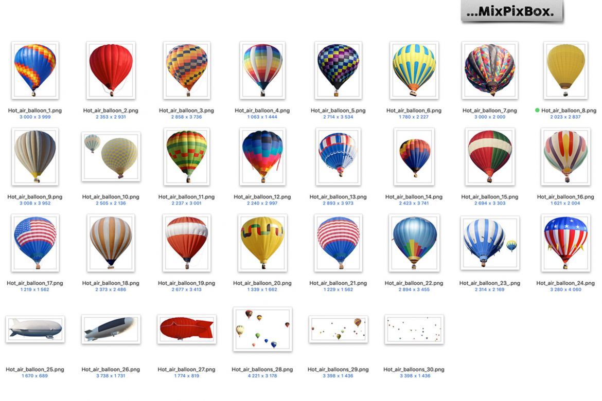 Hot Air Balloon Photo Overlays - view 5