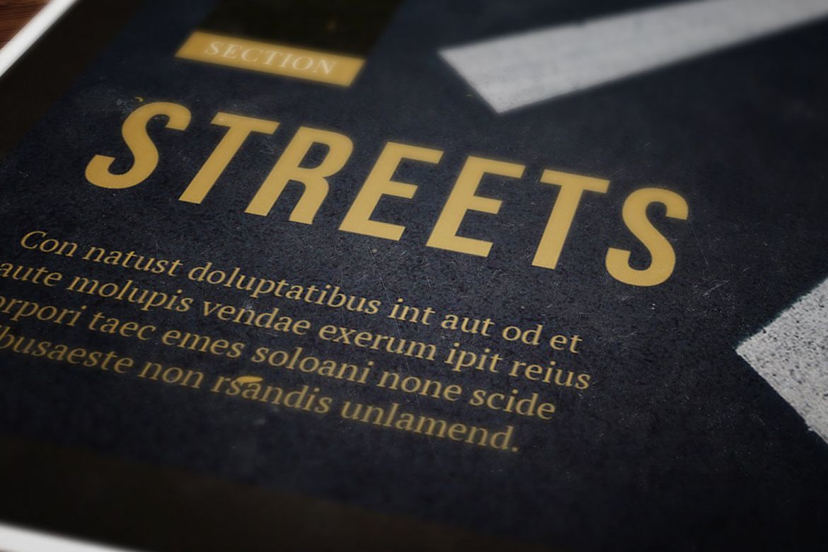 Golden Magazine Indesign Template - view 18