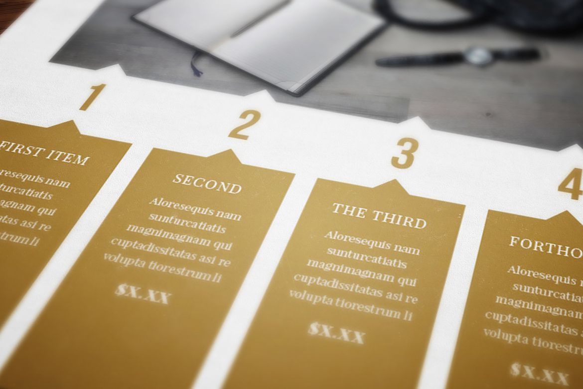 Golden Magazine Indesign Template - view 19