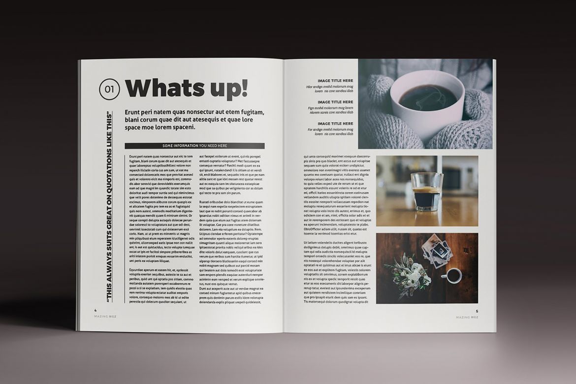 Mazing Magazine Indesign Template alternate