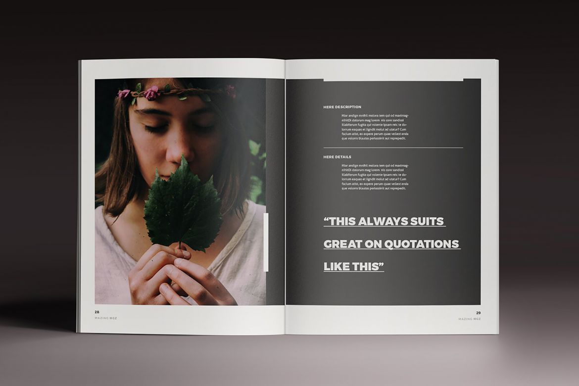 Mazing Magazine Indesign Template - view 14