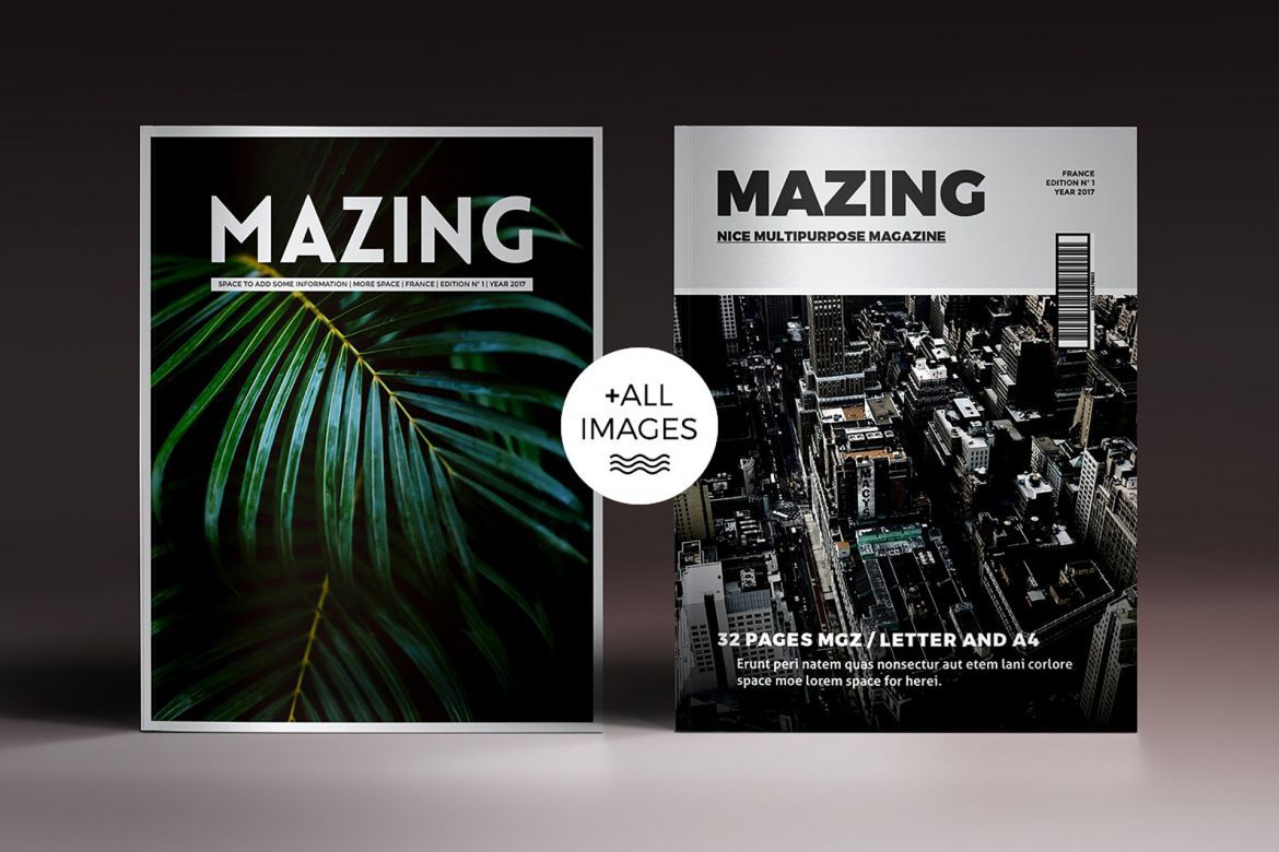 Mazing Magazine Indesign Template alternate