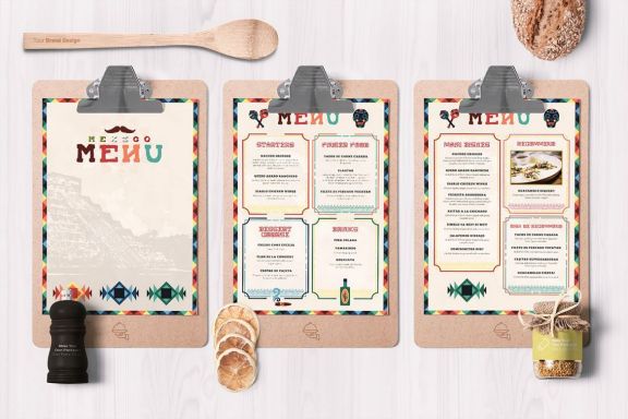 Mexican Food Menu Template 
