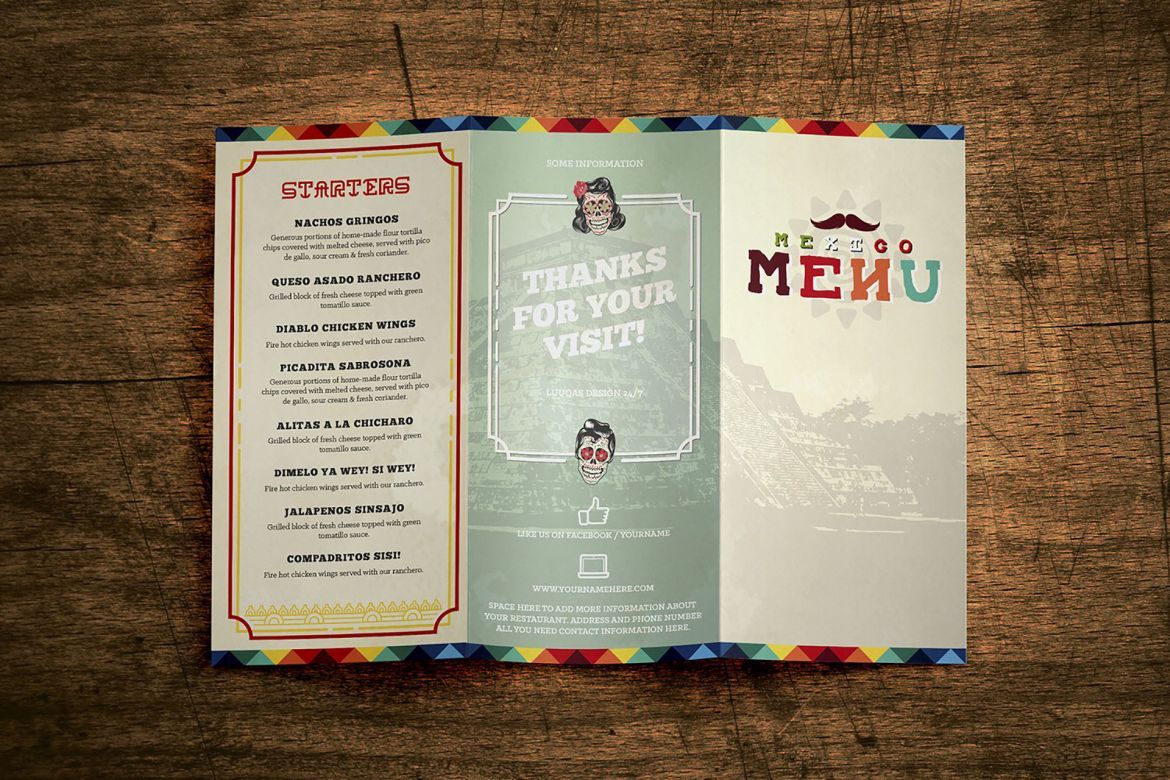 Mexican Food Menu Template - view 3