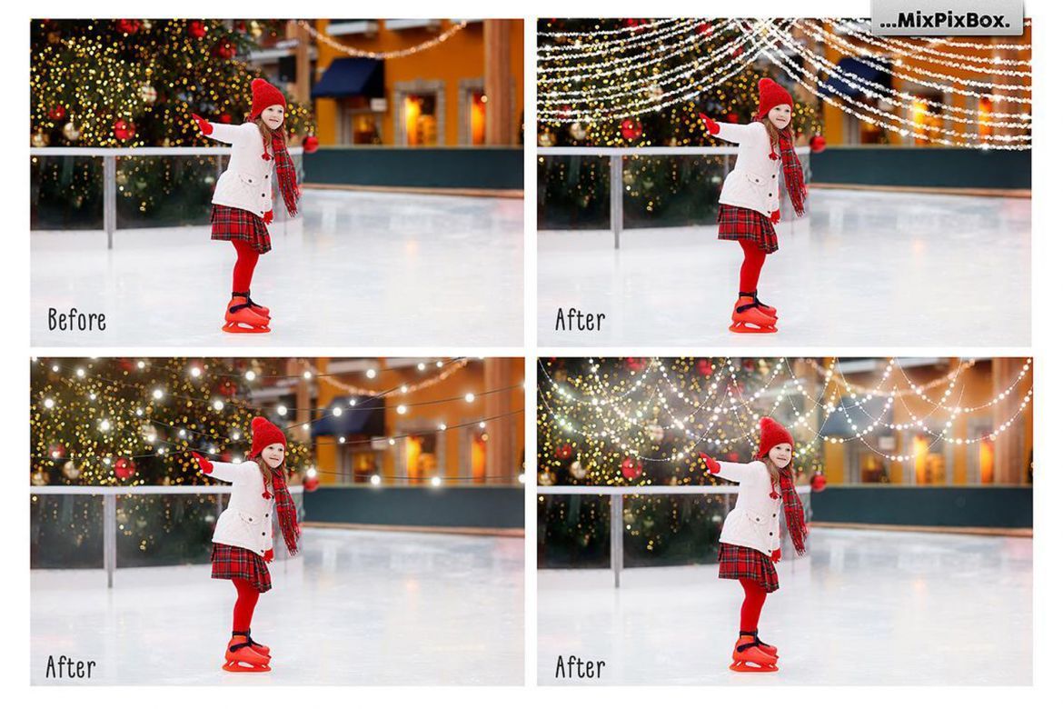 Festive String Lights Overlays alternate