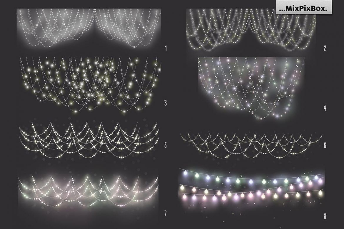 Festive String Lights Overlays - view 4