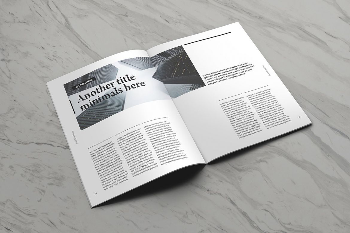 Moore Indesign Template - view 3