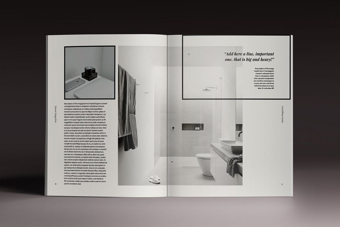 Moore Indesign Template - view 6