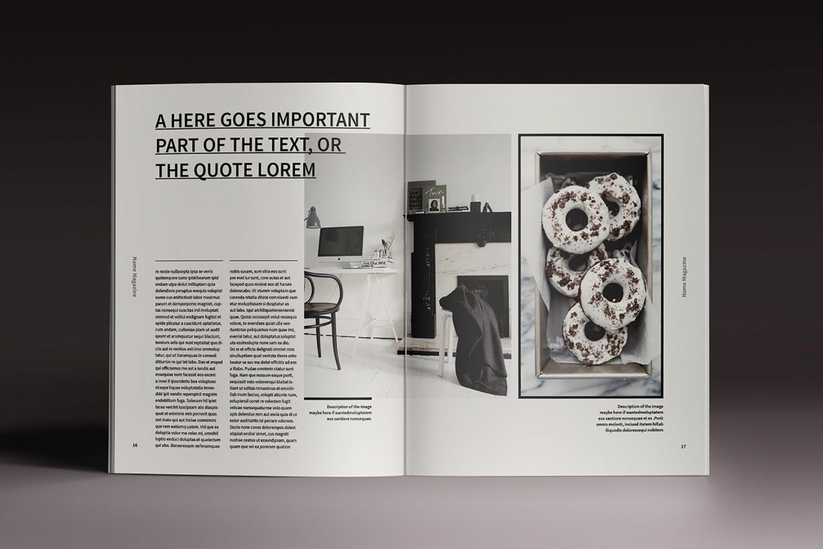 Moore Indesign Template - view 11