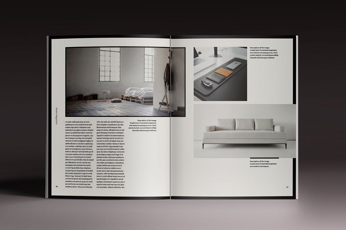 Moore Indesign Template - view 13