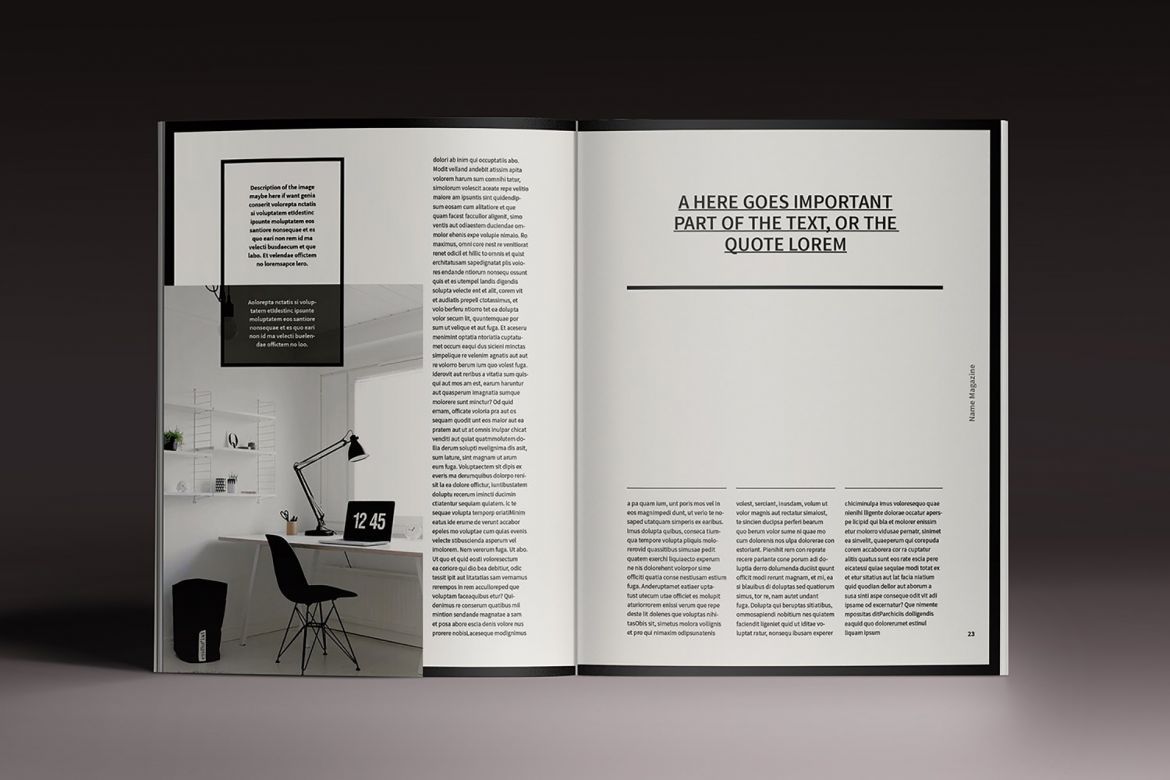 Moore Indesign Template - view 14