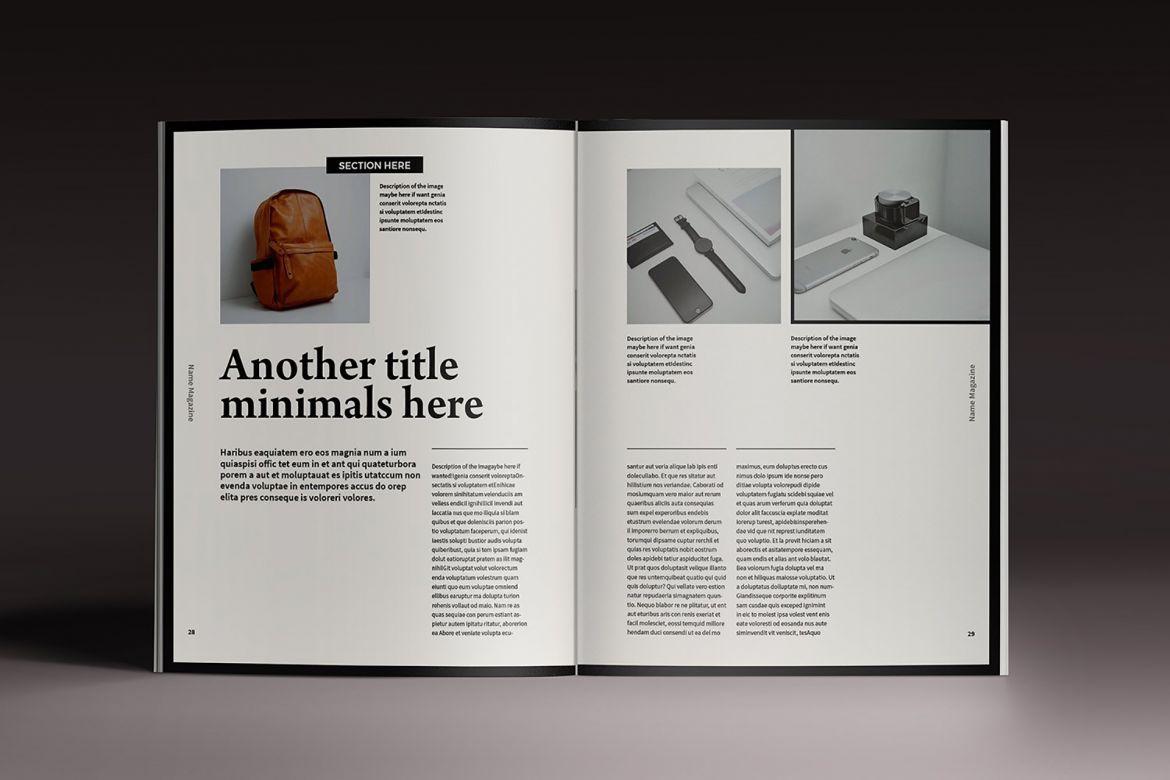 Moore Indesign Template - view 15