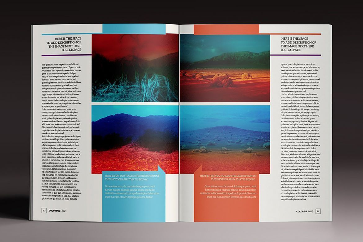 Colorful Indesign Template - view 6