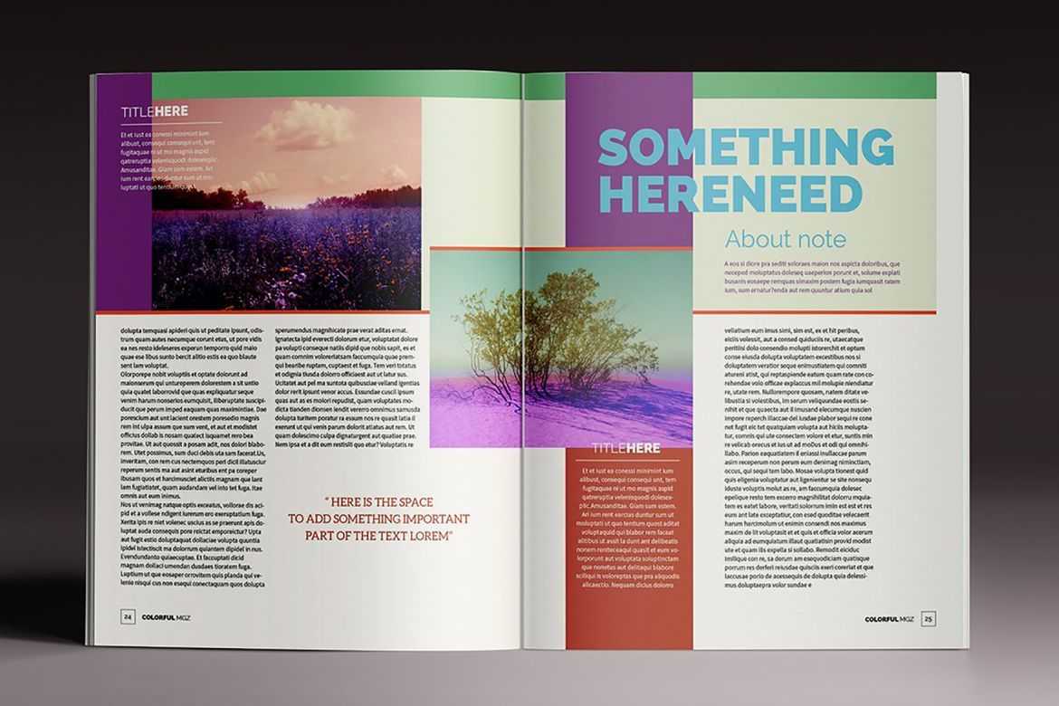 Colorful Indesign Template - view 7