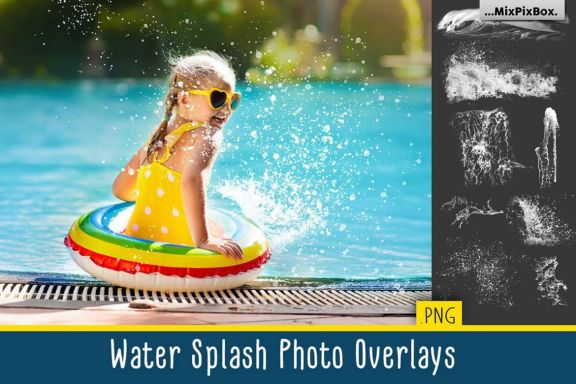 Water Splash Photo Overlays
