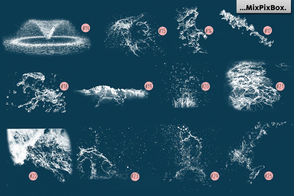 Water Splash Photo Overlays - view 6