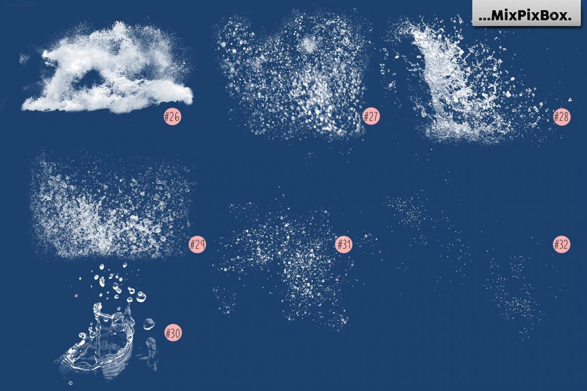 Water Splash Photo Overlays - view 7