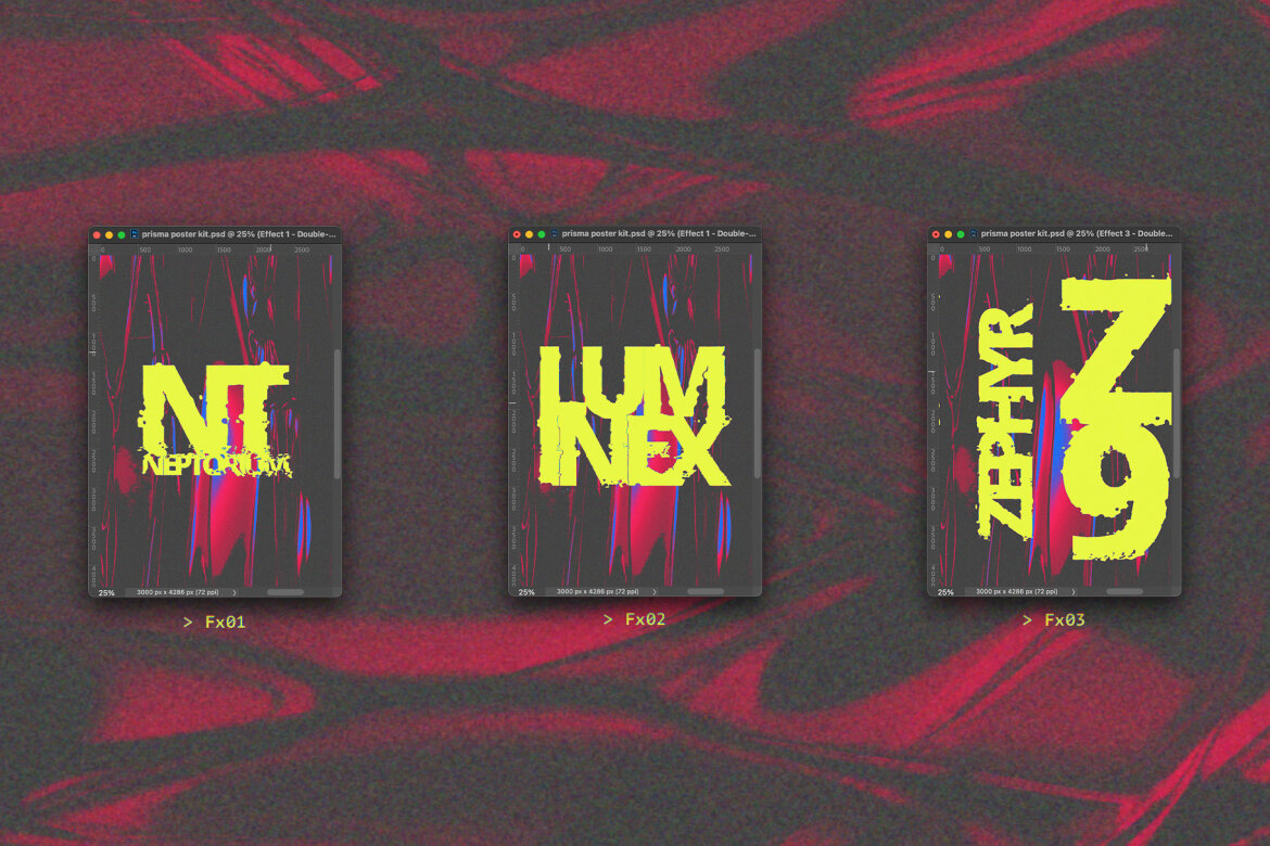 Prisma Poster Kit FREE Ps Template - view 3