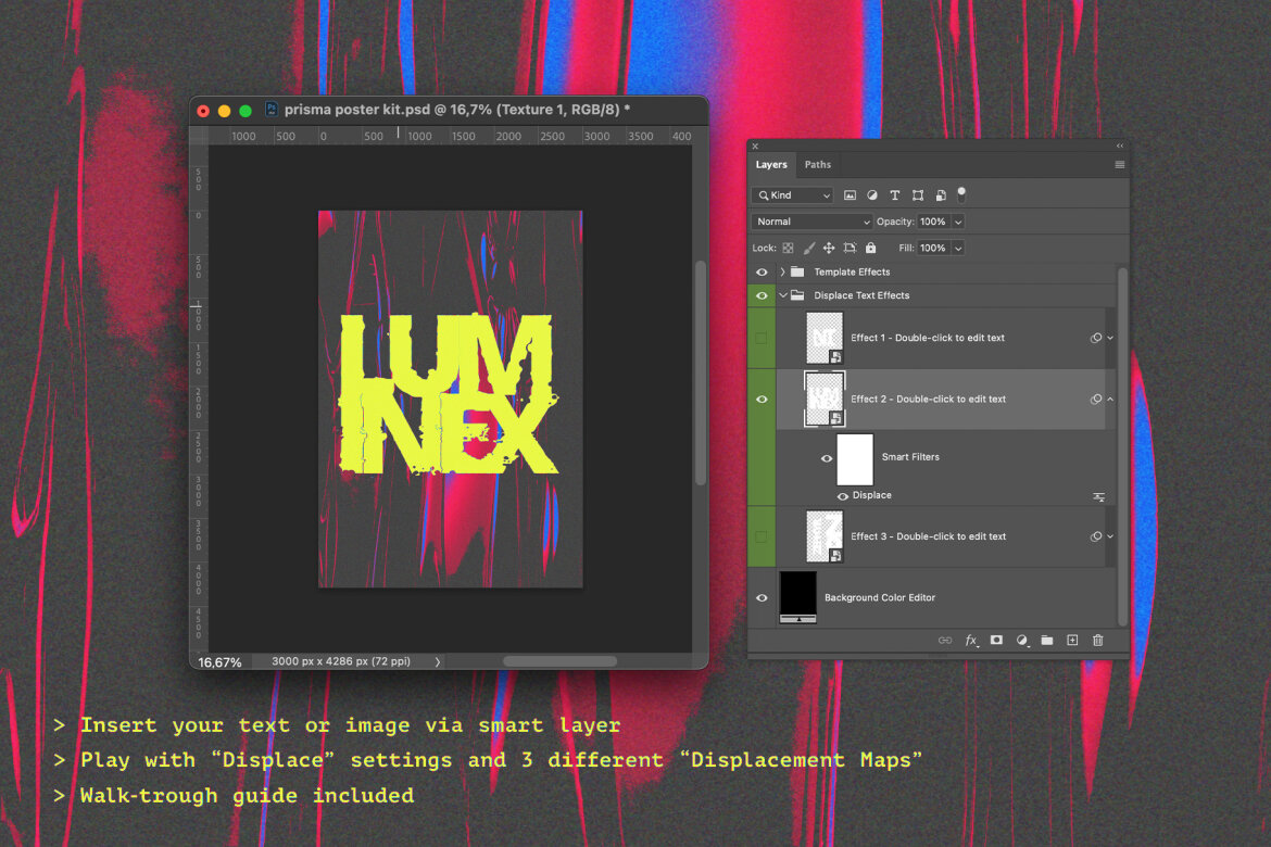 Prisma Poster Kit FREE Ps Template alt