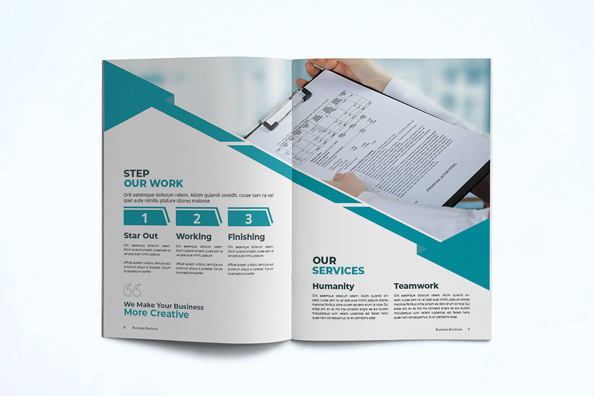 Free Business Brochure Template - view 5