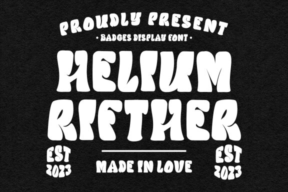 Helium Rifther FREE Display Font