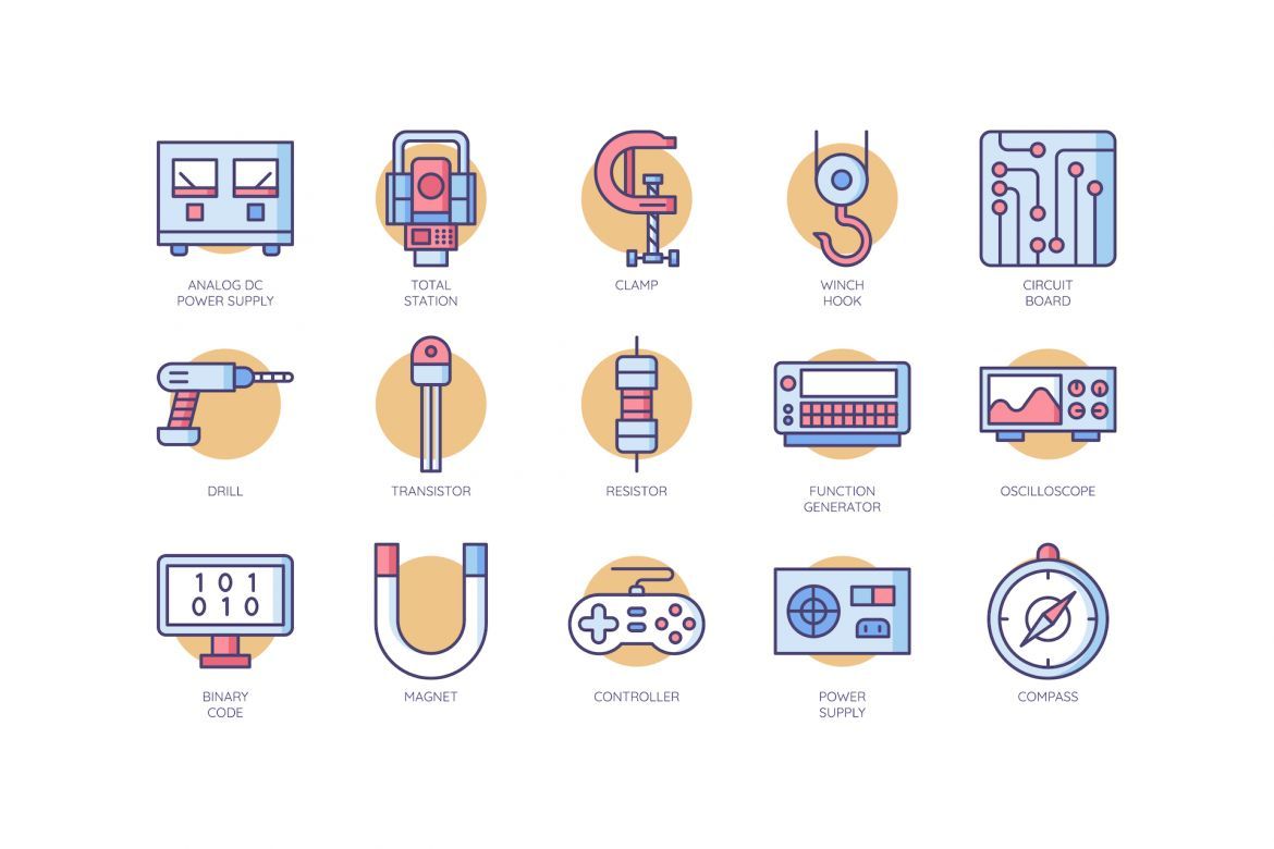 70 Engineering Icons | Butterscotch - view 4