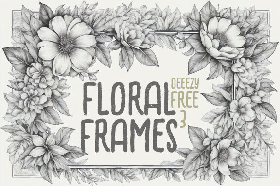 3 FREE Floral Frame Illustrations