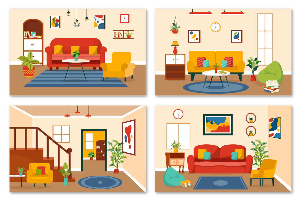 12 Home Decor FREE Illustrations alternate