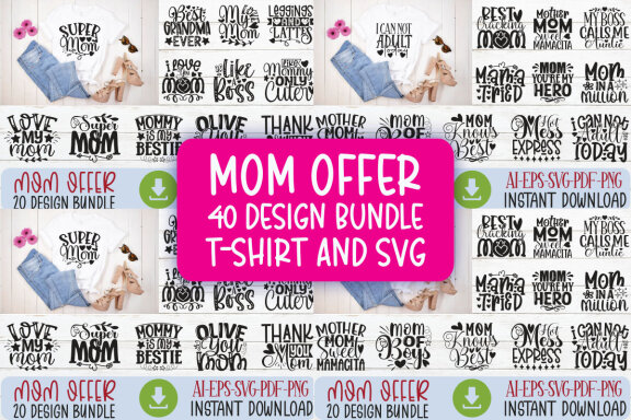 Happy Mother's Day FREE T-shirt Design Bundle