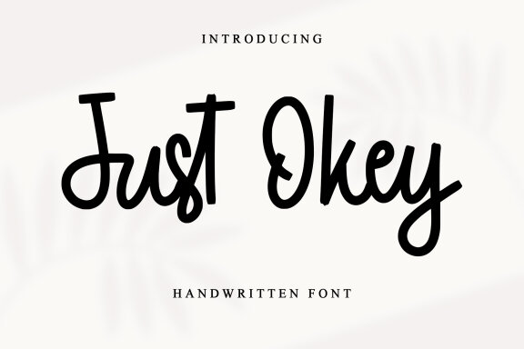 Just Okey - FREE Handwritten Font