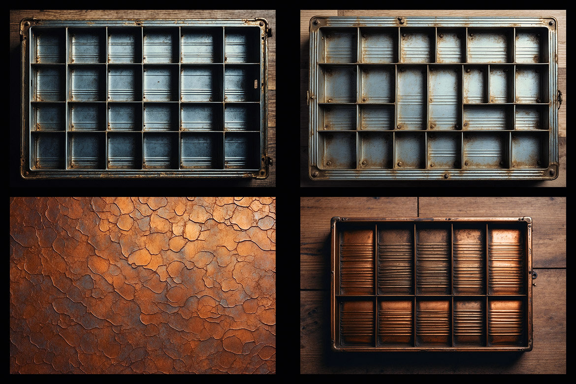 20 Free Vintage & Metallic Backgrounds - view 4