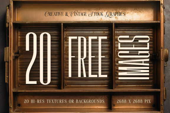 20 Free Vintage & Metallic Backgrounds