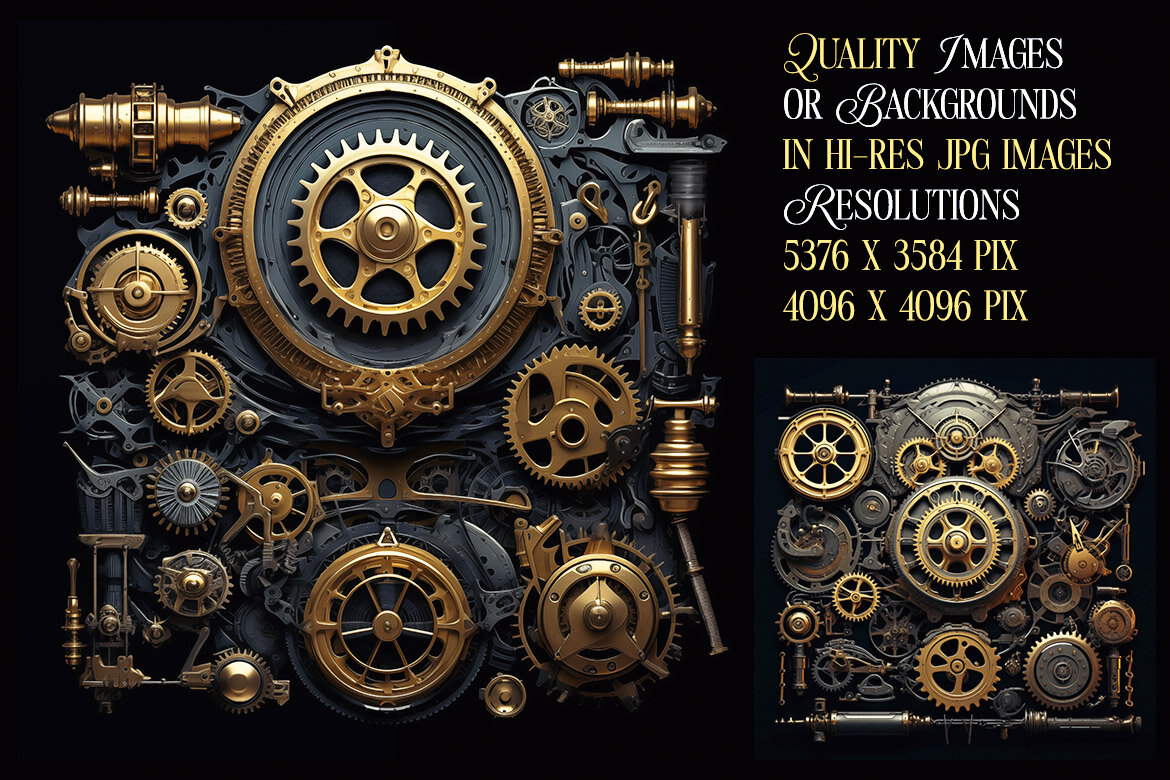 100 Free Steampunk Frames & Backgrounds alternate