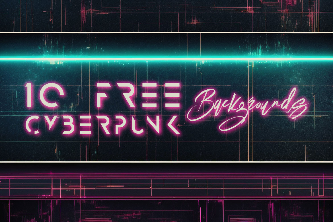 10 Free Cyberpunk Frames & Backgrounds alternate