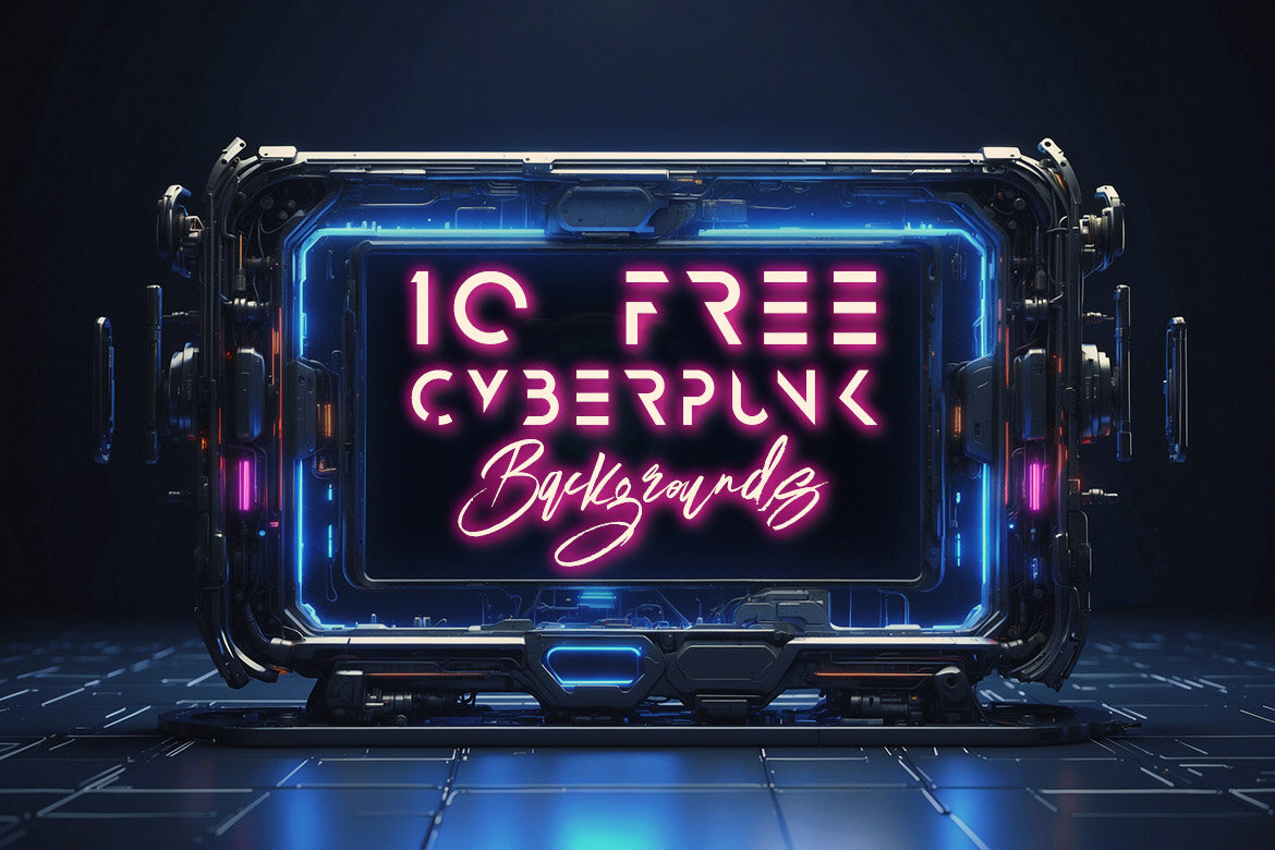 10 Free Cyberpunk Frames & Backgrounds - view 3