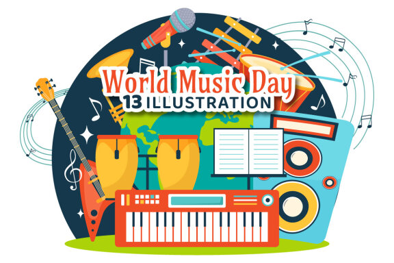 13 World Music Day FREE Illustrations