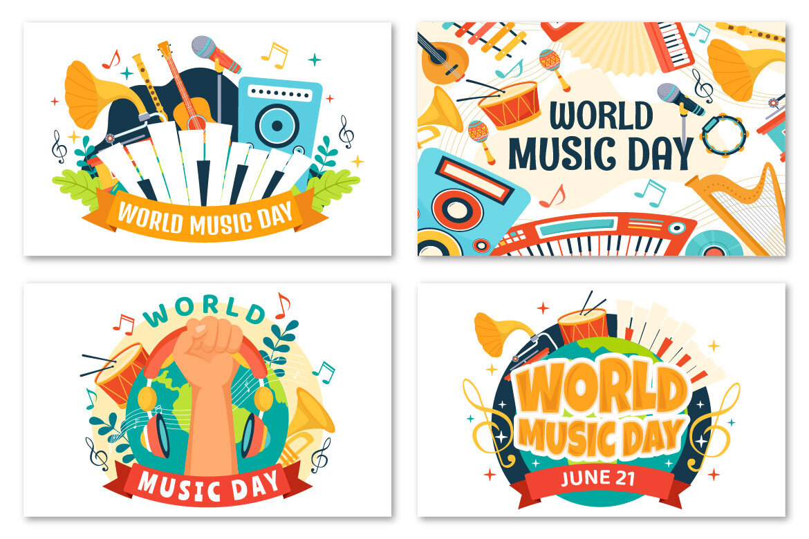 13 World Music Day FREE Illustrations - view 4