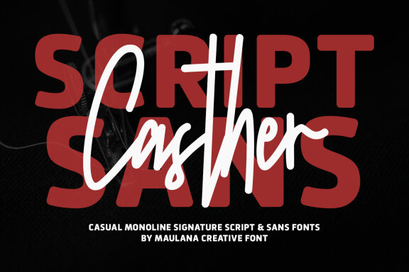 Cashter FREE Script & Sans Font Duo