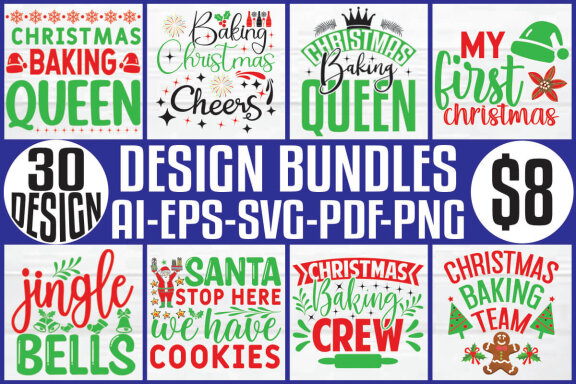 FREE Christmas SVG And T-shirt Design Bundle