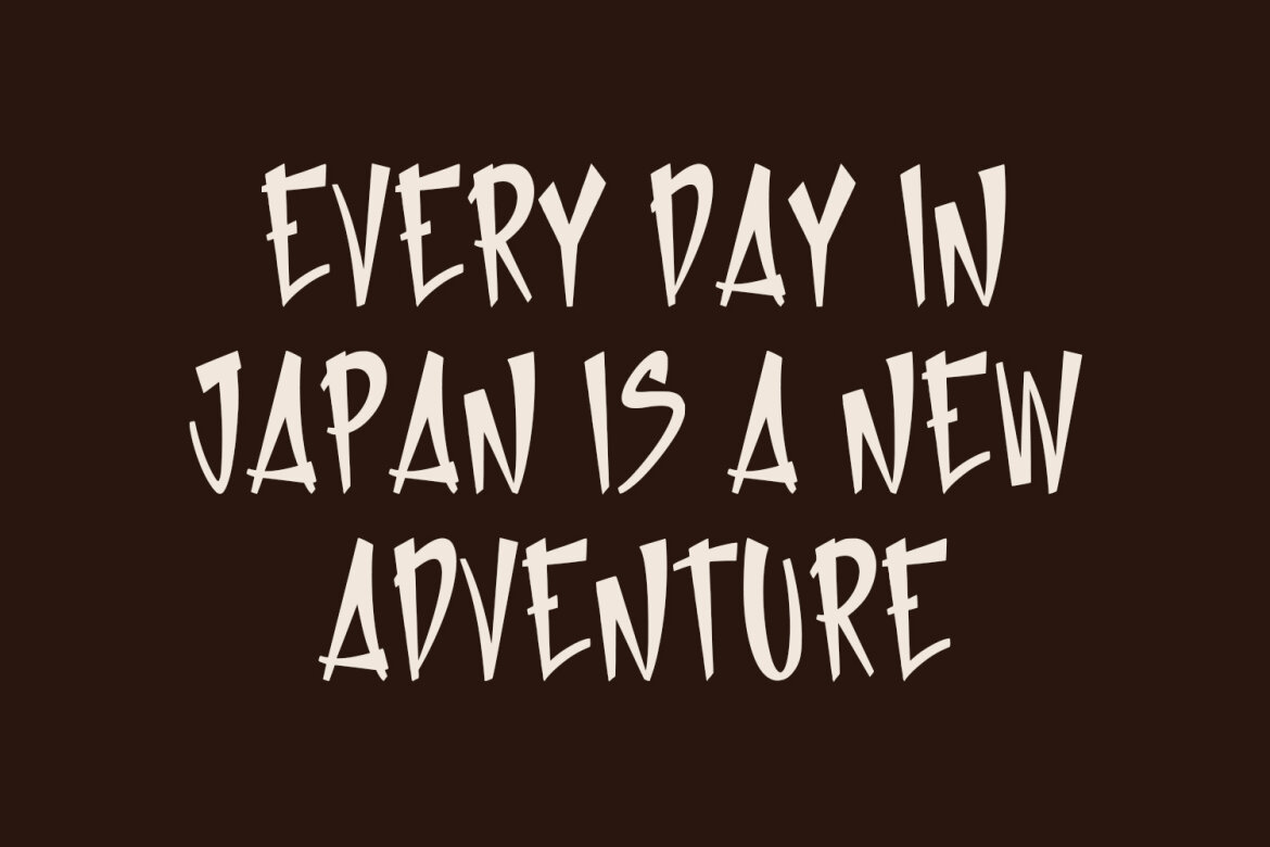 Kooshi Japanese FREE Font - view 6