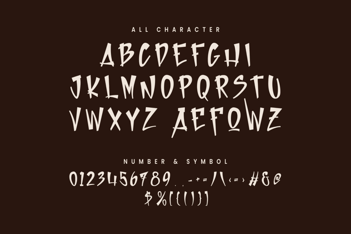 Kooshi Japanese FREE Font - view 7