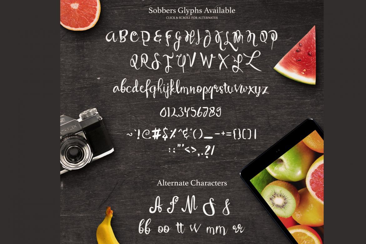 Sobbers Typeface - view 5
