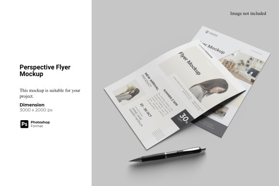 Perspective View Flyer FREE Mockup