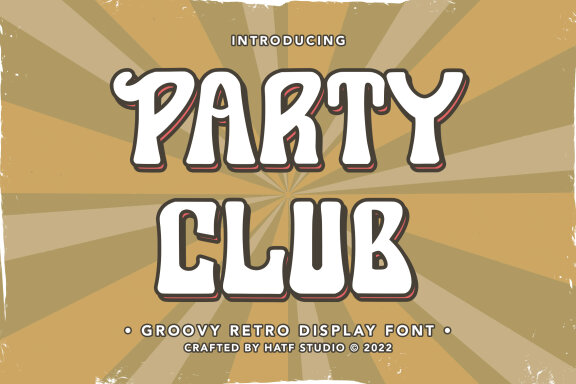 Party Club FREE Groovy Font